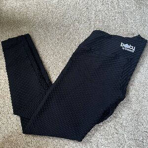 Booty By Brabants Black Workout Leggings (One Size Fits Most)